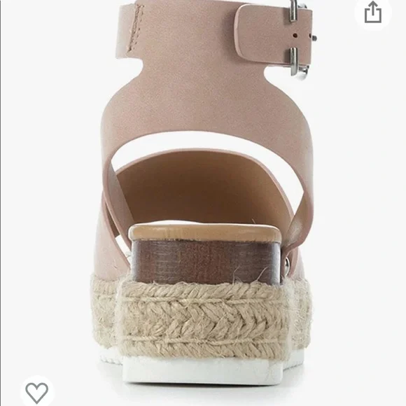 Women's Soda Topic Platform Sandals in Rose Gold Color - Picture 4 of 7